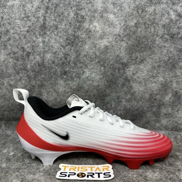 Nike Vapor Speed 3 Football Cleats Mens Size 7.5 White University Red FB3303-102 - Picture 4 of 8